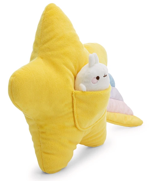 Nici - Molang 2 | Almofada Molang c/ estrela-cadente, 40X28cm