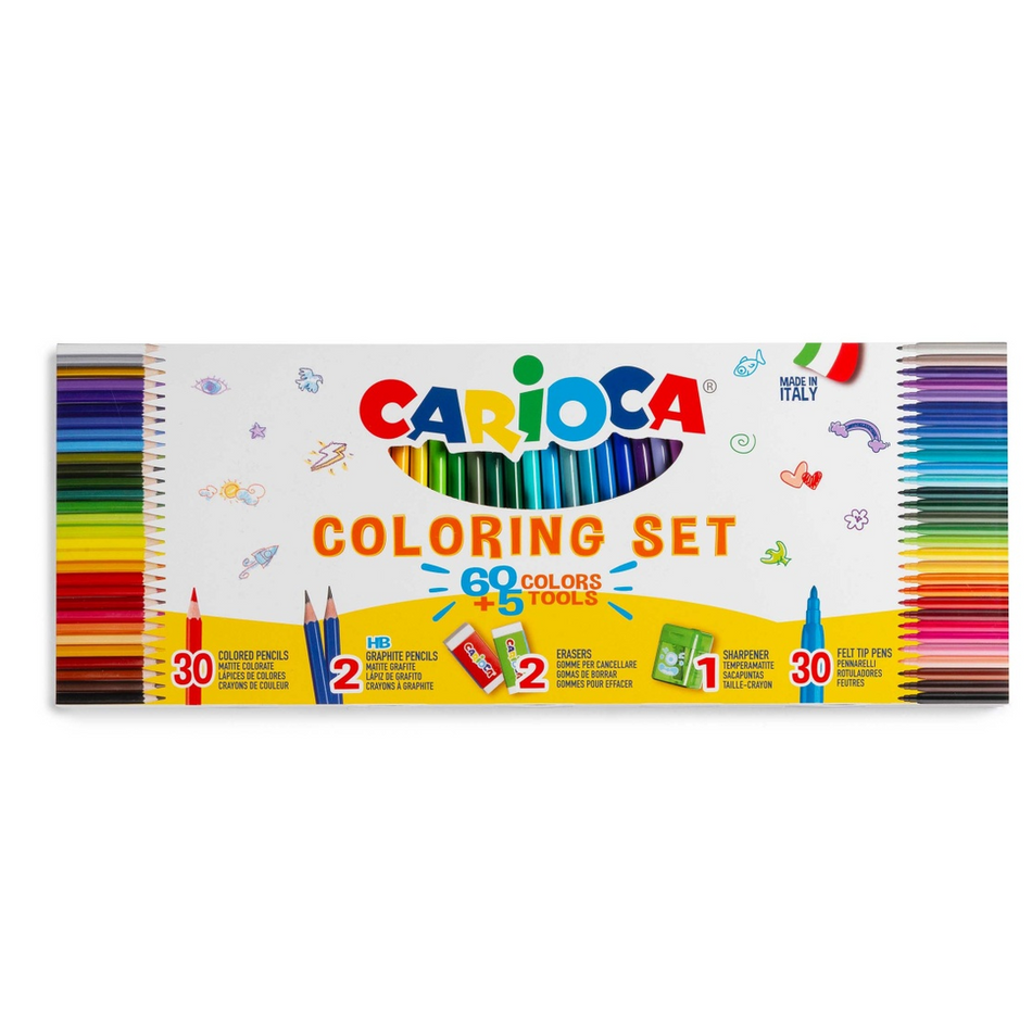 Conjunto de pintura com 65 peças Carioca