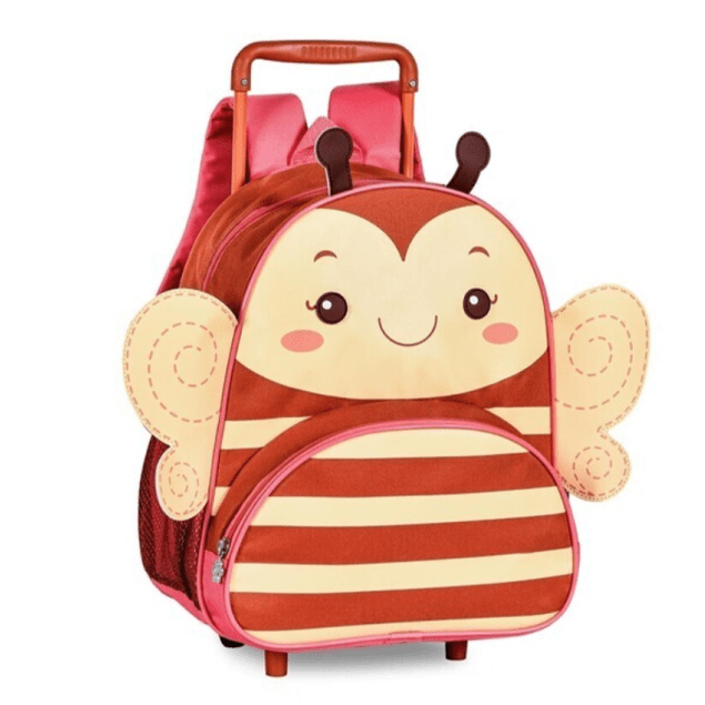 Mochila Trolley pré-escolar Abelha 33cm