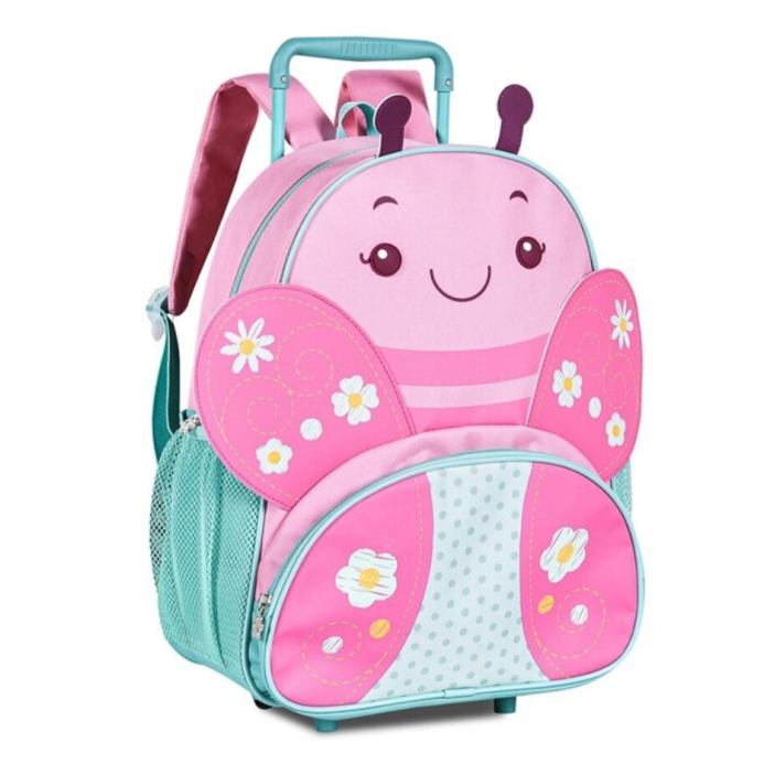 Mochila Trolley pré-escolar Borboleta 33cm