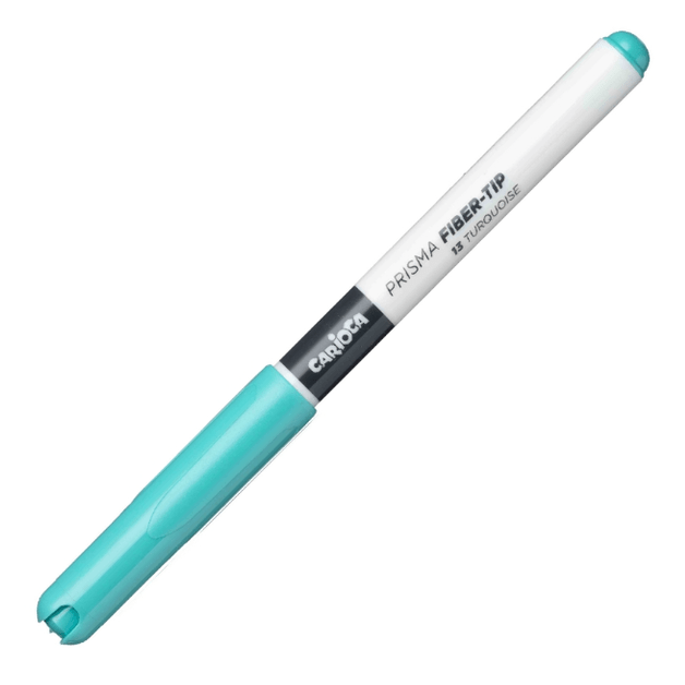 Marcador Carioca plus Prisma fiber-tip Turquesa