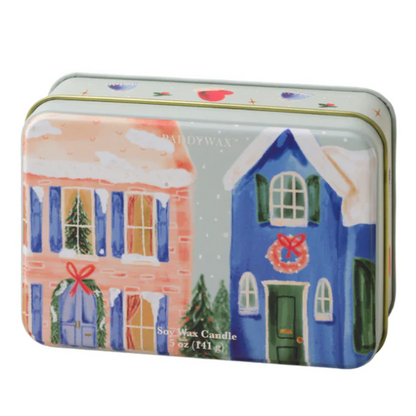 Vela de cera de soja para bairro de Natal | Bálsamo de inverno | 141g