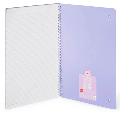 Caderno A4 Legami Espiral Maxi - Teddy Bear