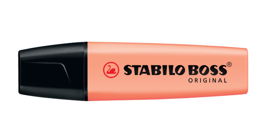 Sublinhador Stabilo pastel pêssego