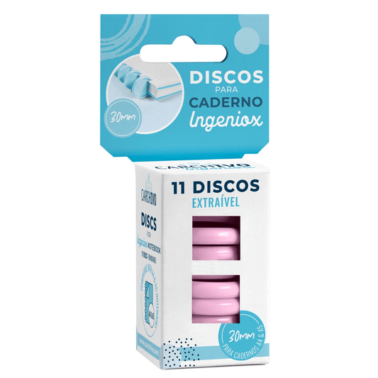 Discos P/ cadernos Ingeniox Rosa