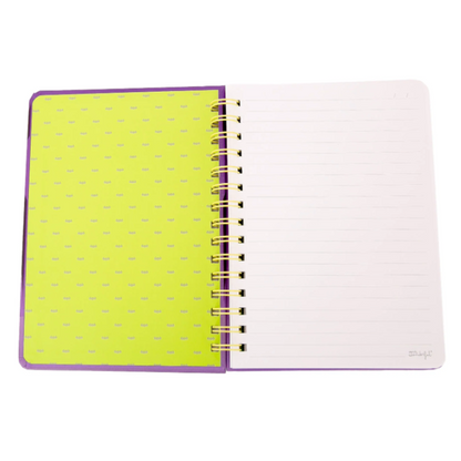 Caderno A5 fluorescente que brilha no escuro - Bone to be wild!