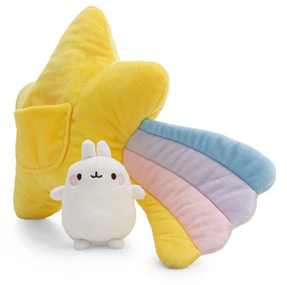 Nici - Molang 2 | Almofada Molang c/ estrela-cadente, 40X28cm