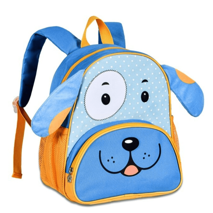 Mochila Pré-escolar Cãozinho azul 33CM