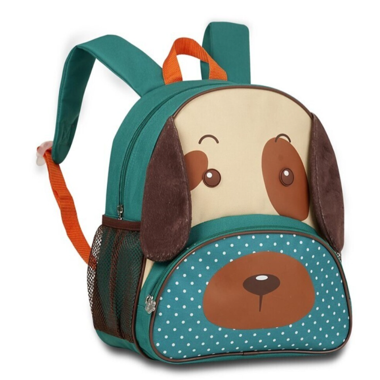 Mochila Pré-escolar Cãozinho castanho 33CM