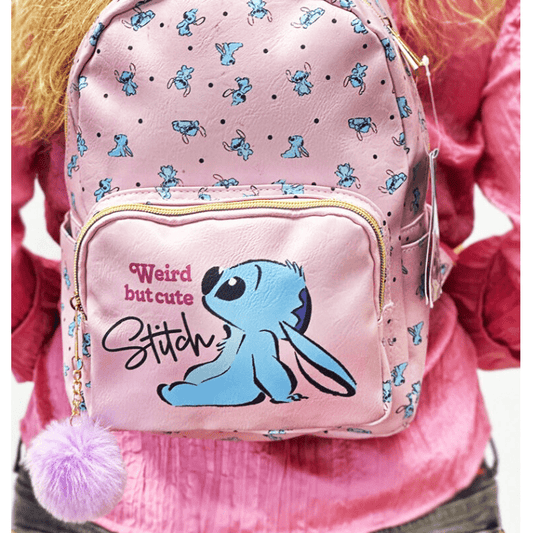 Mini mochila Stitch "Weird but cute" Stitch 25cm