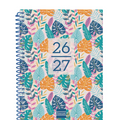 Agenda semanal espiral A6 Tropical 129x150mm 26/27 16 meses Finocam
