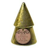 Vela Perfumada Paddywax Cypress & Fir 198 g — Árvore de Natal Dourada