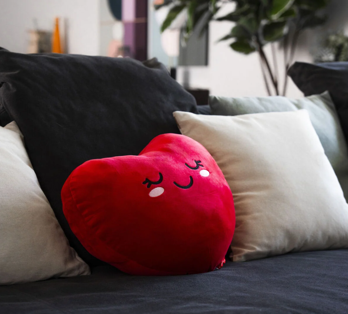 Almofada em forma de coração - Super macia!