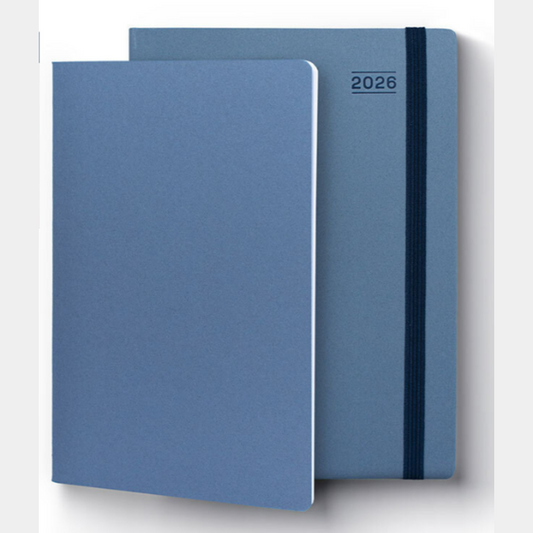 Agenda firmo 2026 Diária e Caderno Eco Blue, 140 x 210 mm, Azul