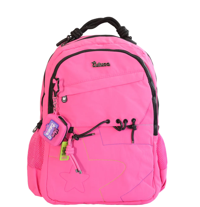 Conjunto Luluca Rosa 2026 - Mochila+Lancheira+ Estojo