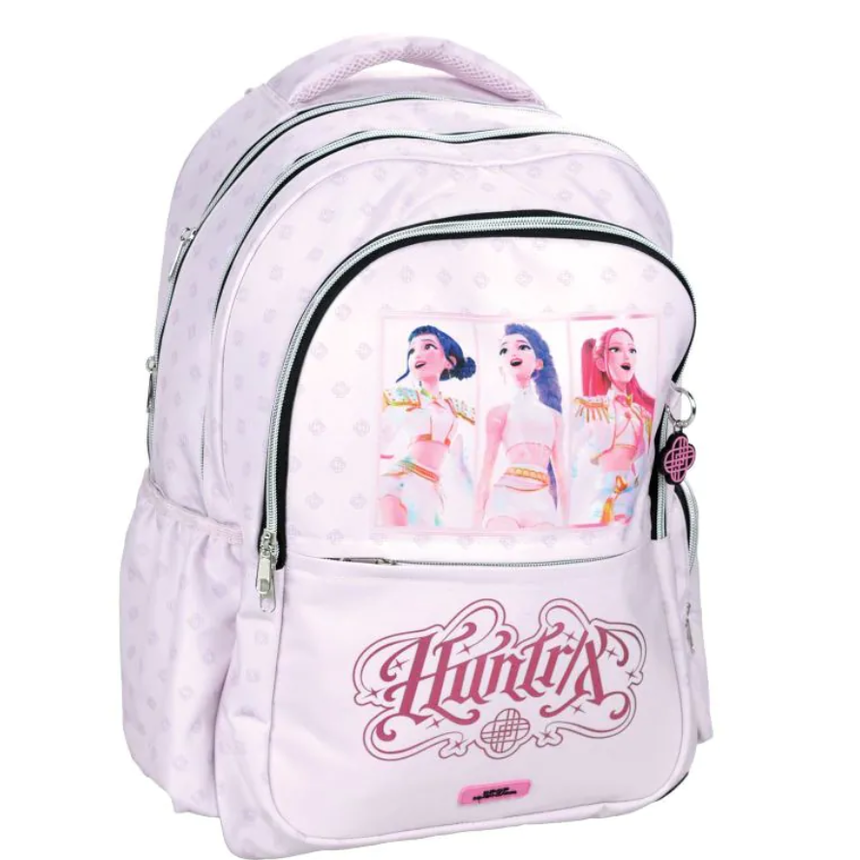 Mochila Kpop Demon Hunters Rosa 42cm