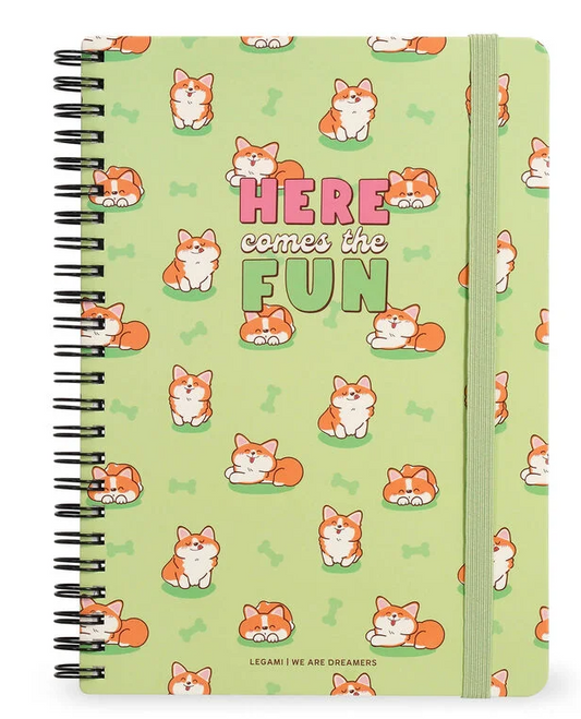 Caderno A4 Legami Espiral Maxi - Corgi
