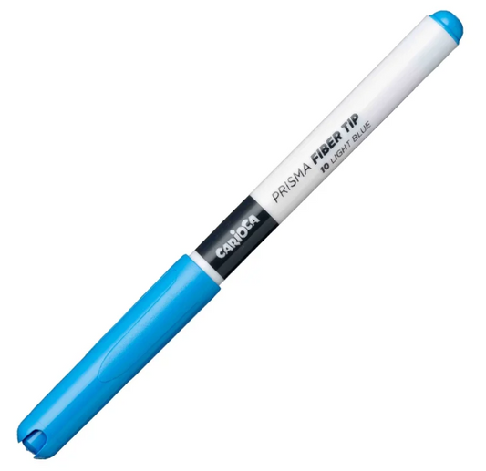 Marcador Carioca plus Prisma fiber-tip Azul claro