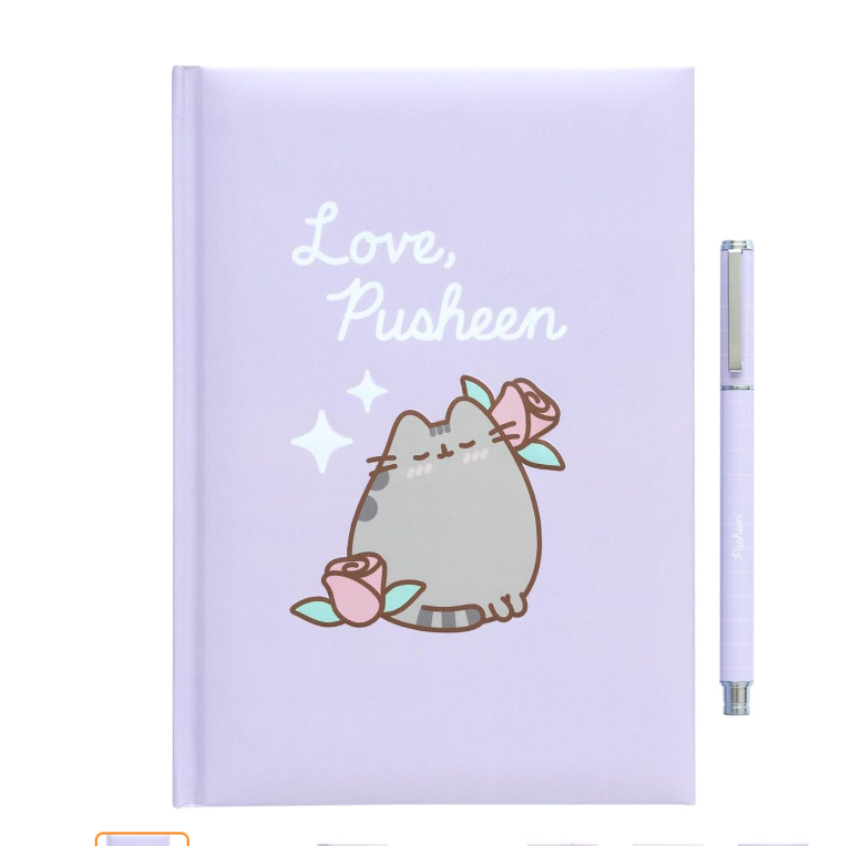Conjunto de caderno com caneta A5 Pusheen Moments