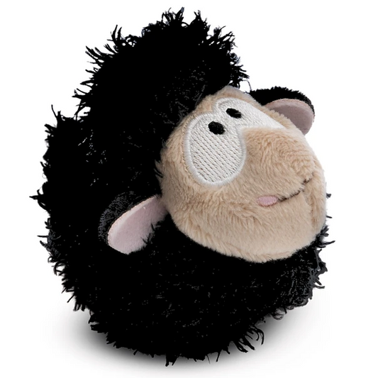 Wooly Gang 2 | Anti-stress Ovelha Preta em peluche, 8cm