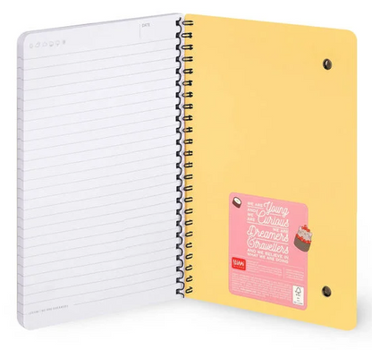 Caderno Legami A5 Espiral linhas - Sushi Cat