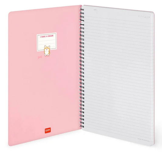 Caderno A4 Legami Espiral Maxi - Corgi