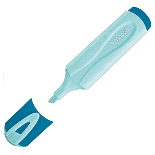 Sublinhador Maped Pastel Glitter - Azul