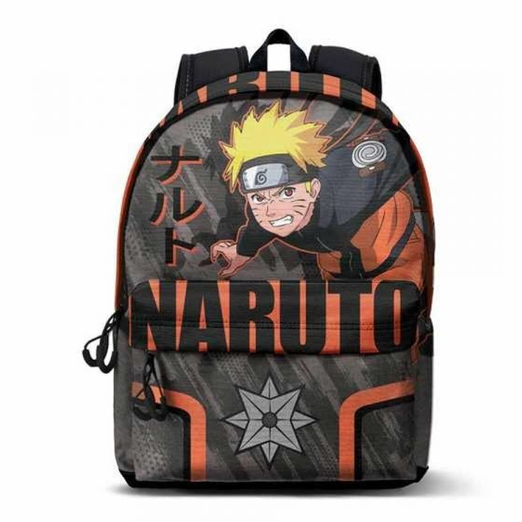 Mochila naruto shuriken cinza 41CM