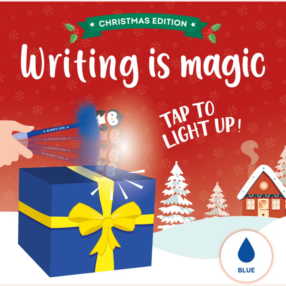 Caneta esferográfica iluminada - Pinguim - Escrever é mágico legami