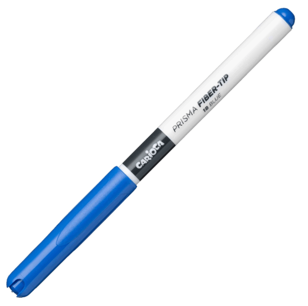 Marcador Carioca plus Prisma fiber-tip Azul