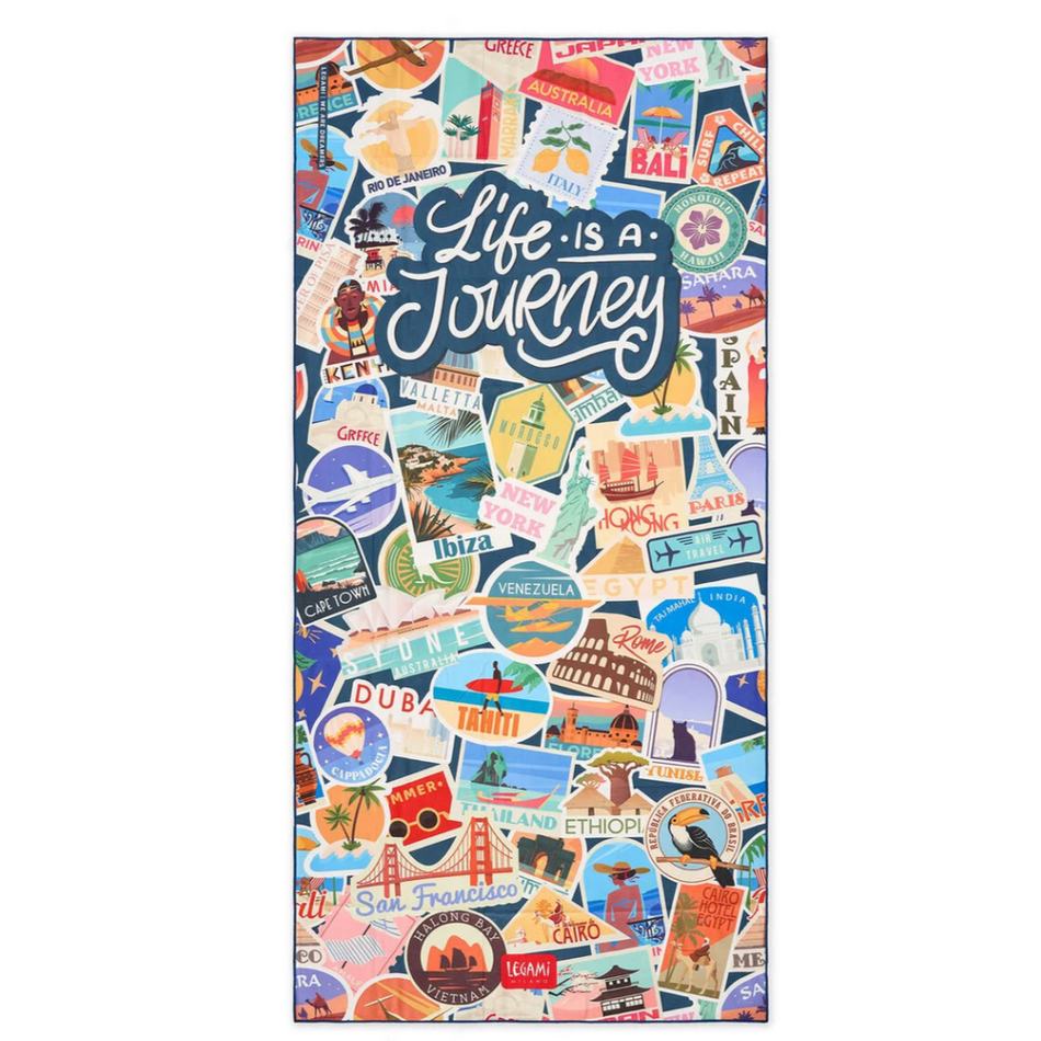 Toalha de praia Legami Travel Stickers