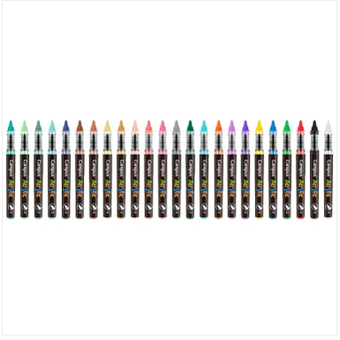 Estojo de marcadores de acrílico Campus Acrylic 2.0 com 24 cores
