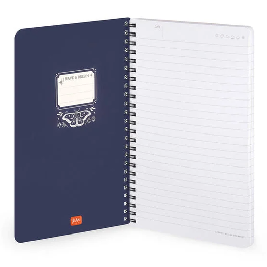 Caderno Legami A5 Espiral linhas - Moth