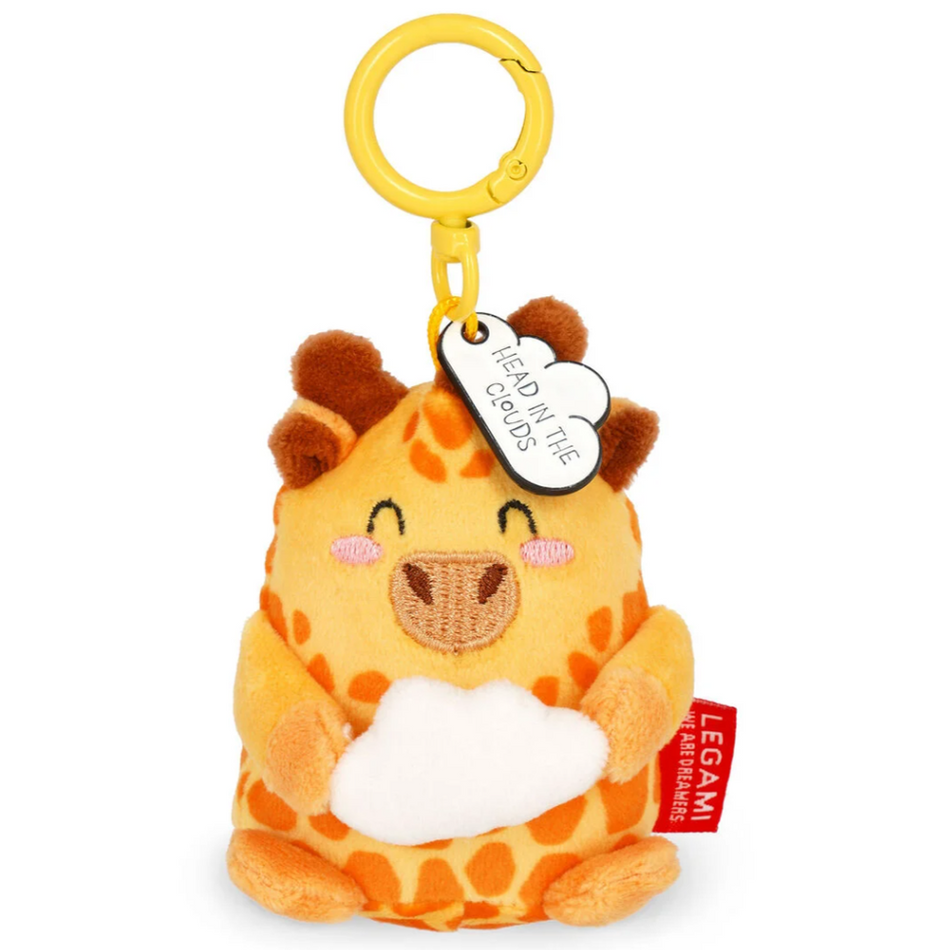 Porta-chaves de peluche giraffa - Pequeno e super macio!