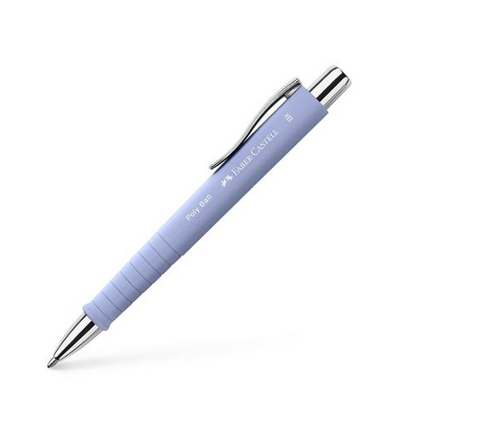 Caneta Esferográfica Retrátil FABER-CASTELL Poly Ball Xb Pale Iris