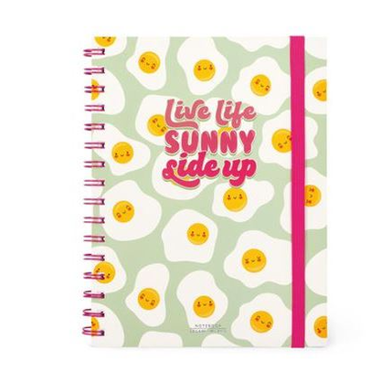 Caderno espiral A5 c/elástico Egg Legami