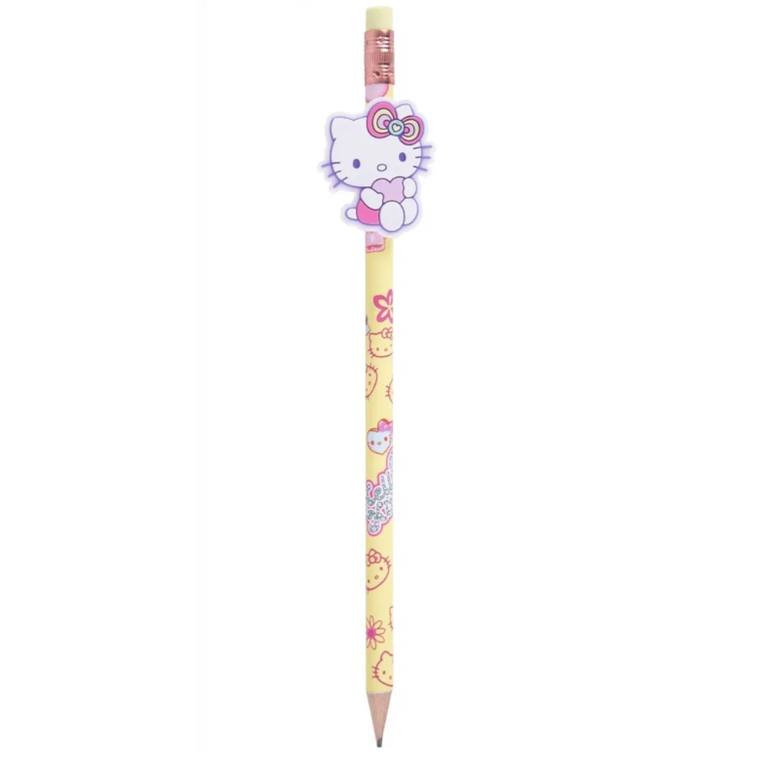 Lápis HB com borracha Hello Kitty Amarelo