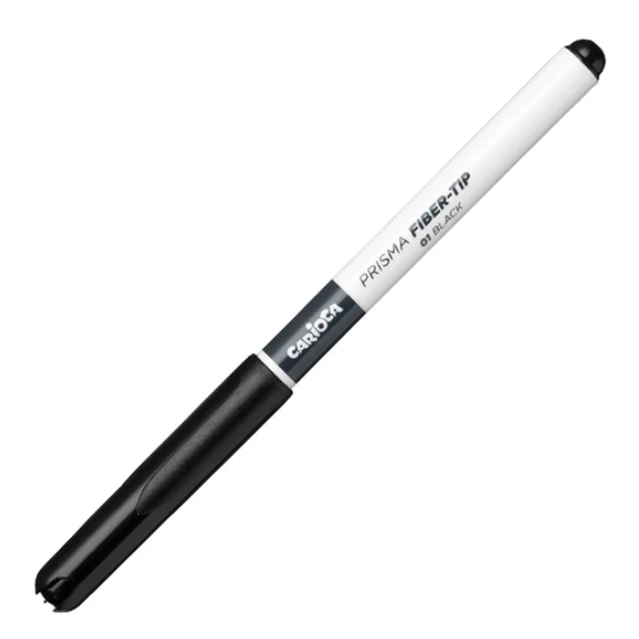 Marcador Carioca plus Prisma fiber-tip Preto