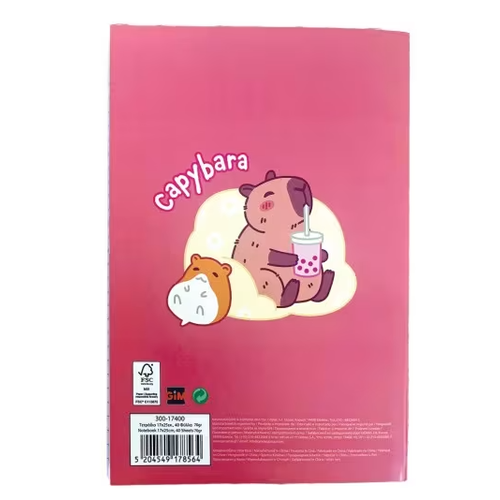 Caderno B5 Capivara