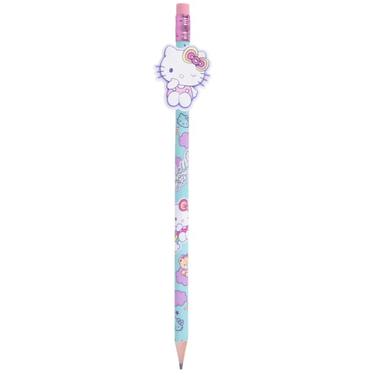 Lápis HB com borracha Hello Kitty Azul