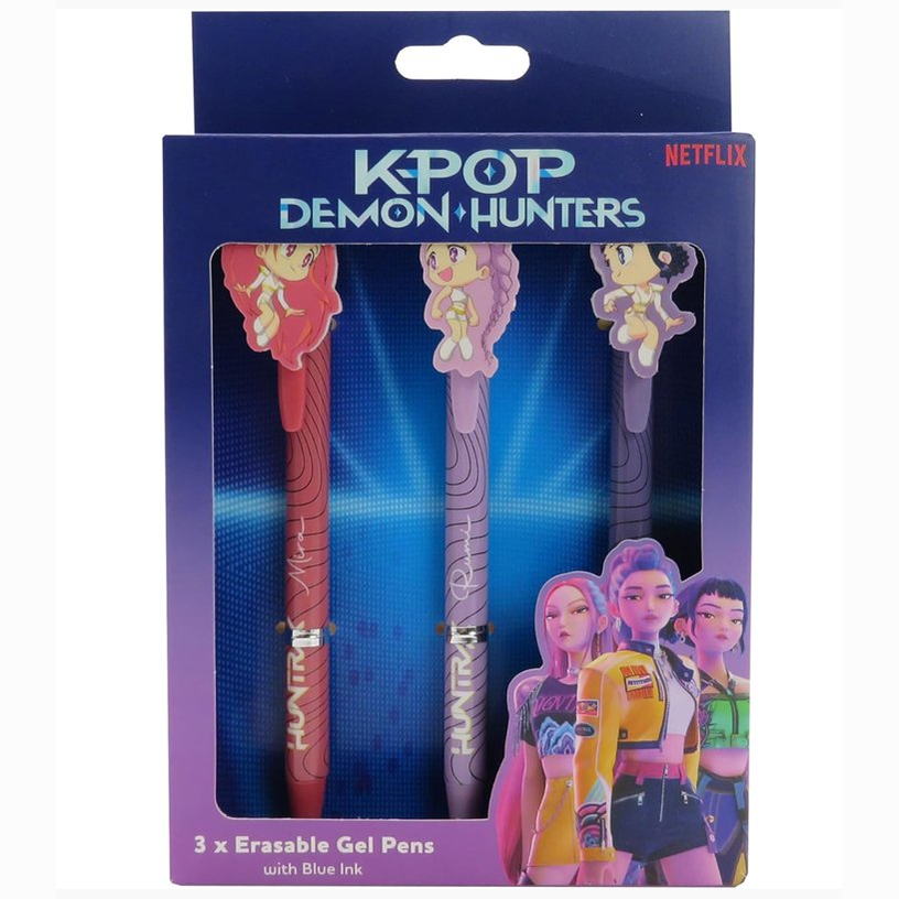 Conjunto 3 Canetas apagáveis K-pop