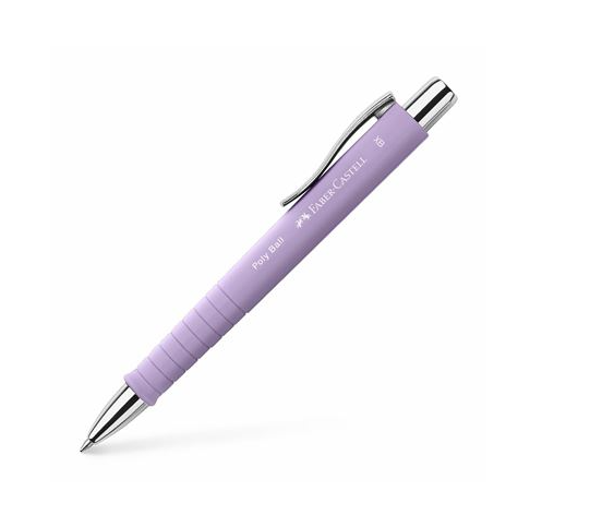 Caneta Esferográfica Retrátil FABER-CASTELL Poly Ball Xb Sweet Lilac