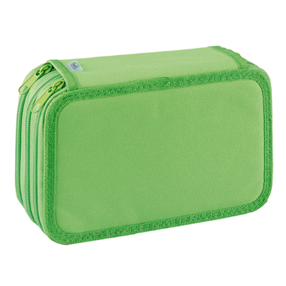 Estojo completo com 3 fechos Verde Neon Favorit