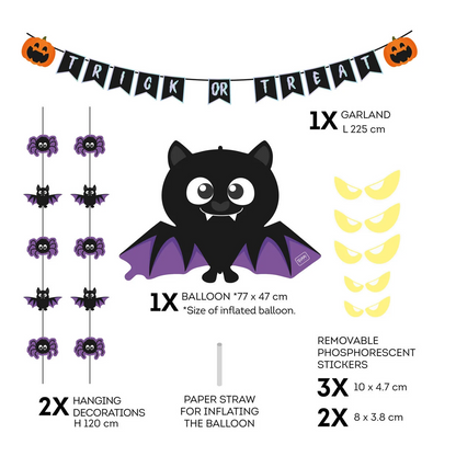 Kit de decoração Halloween para porta