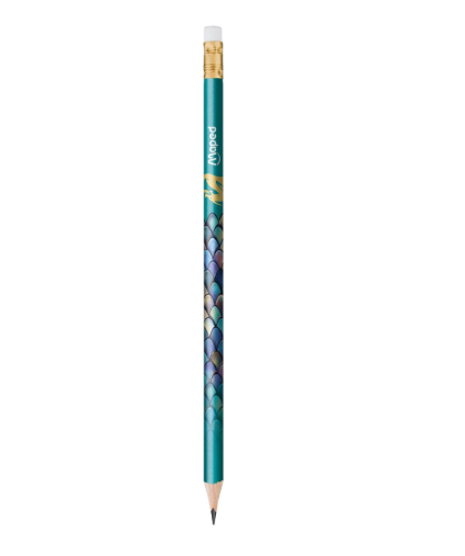 Lápis grafite MAPED Dragon HB nº 2 Verde
