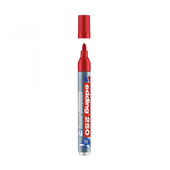 Marcador para quadro banco edding 250 Vermelho