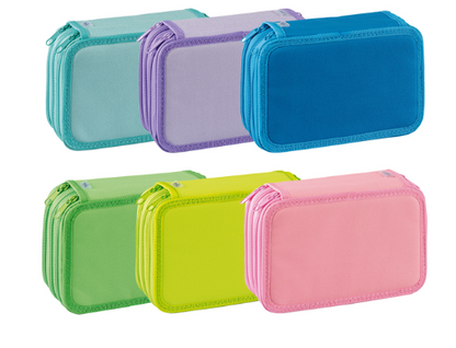 Estojo completo com 3 fechos Lima Neon Favorit