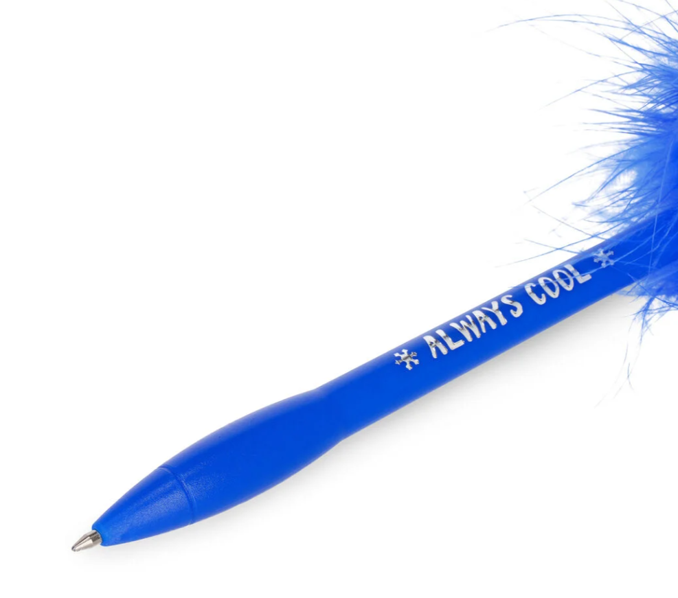 Caneta esferográfica iluminada - Pinguim - Escrever é mágico