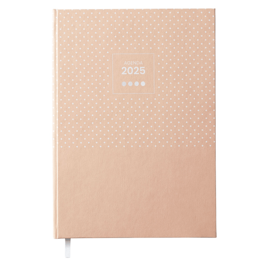 Agenda Micro Spot 10x16cm (A6) Diária 2025 Laranja