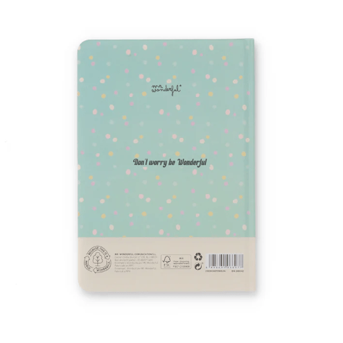 Notebook A5 Mr Wonderful - Print pontinhos